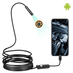 Camera Nội Soi Android 5.5MM 3 Trong 1 USB/Micro USB/Type-C Camera Kiểm Tra Borescope Chống Nước Cho Điện Thoại Thông Minh Màn Hình 2.4Inch