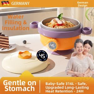 KUWUBIANJING | Water-Injected Thermal Adult Elderly Care Bowl 316 Stainless Steel