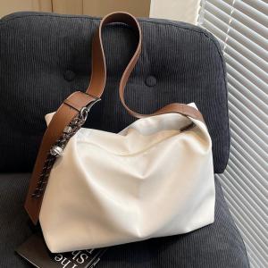 Spring Summer 2025 Casual Canvas Tote Bag Large Capacity Single Shoulder Womens Bag Fashion Trend Matching Versatile Crossbody Pillow Bag