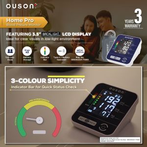 OUSON Blood Pressure Monitor Thermometer Baby Bp Blood Pressure Temperature Meter Termometer Digital