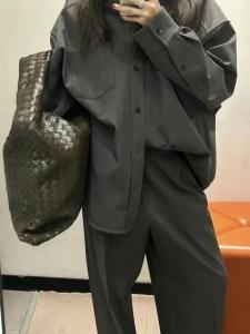 Olive Green Soft Leather Woven Bag Large Capacity Single Shoulder Tote Bag Handmade Woven Underarm Bag for Women 2025 New Model