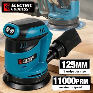 125mm Electric Metal Polishing Grinding Sanding Machine Wood Grinder Cordless Orbital Sander For Makita 18V Battery Pin
