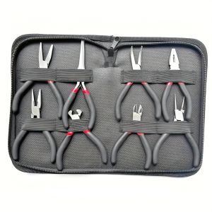 8PCS Jewelry Combination Pliers Kit Mini Hand Tools Storage Packed Carbon Steel Metalworking
