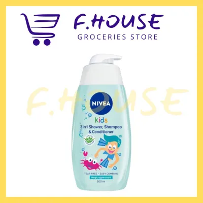 Nivea Baby Kids 3 in 1 Shower & Shampoo & Conditioner Magic Apple / Sparkle Berry (500ml)