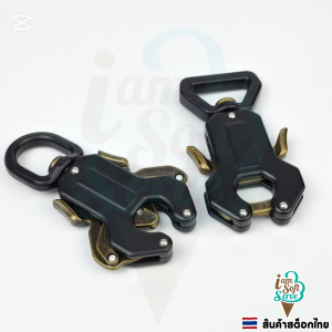 ตัวล็อกแบบกบ หัวเข็มขัดปลดเร็ว หัวล็อกสายจูงสุนัข เข็มขัดนิรภัยและอุปกรณ์ปีนเขา แข็งแรงทนทาน