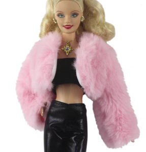 Multi-Style 6-Piece Doll Clothes Fur Short Doll Outfits Doll Dress-Up Toys for Children Girls Doll Accessories Gift