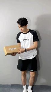 Dép lê quai ngang nam nữ slipper logo DWIN nổi trắng fullbox local brand 2.0