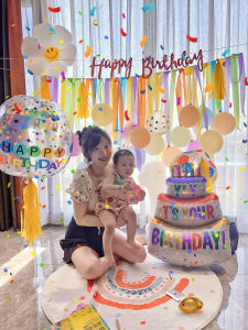 ETY | Children Birthday Scene Decoration Balloons Happy Background Wall