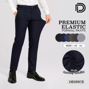 🇲🇾 DESINCE Formal Pants Elastic Pants Men Business Trousers Casual Pant Office Wear Seluar Kerja Seluar Office MP 098