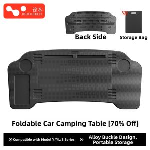 HELLOLEIBOO | Portable Car Table for Tesla Folding