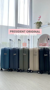 Koper President 1920 series Size Cabin 20 Inch Bagasi 24 28 Inch TSA Lock Expandable Ringan Anti Pecah