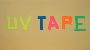 5Meter 6 Colors Neon Gaffer Cloth Tape Fluorescent Rainbow Color Party Non-Reflective Glow in The Dark Tape Under UV Black Light