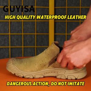 GUYISA | Work shoes for men anti-shatter and anti-stab rubber sole all-weather model heat-resistant