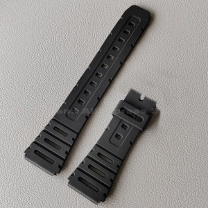 20mm Silicone Watch Straps for Casio CA-53W CA-61W FT-100W Replacement Resin Band Retro Mens Digital Watch with Plastic Strap