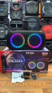 NDR Q68 PARTYBOX: Portable Party Speaker with Built-In Lights & Wireless Mic Bluetooth