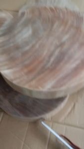 Thớt gỗ nghiến Bắc Kạn Tròn Không Tâm 34*5 CM  để băm chặt đồ ăn siêu cứng không mùn