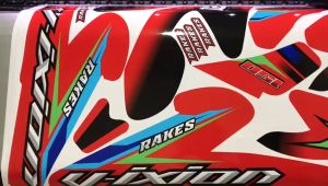 Decal Stiker VIXION LIGHTNING decal setiker VIXION LIGHTNING stiker motor MERAH LIS BIRU HIJAU