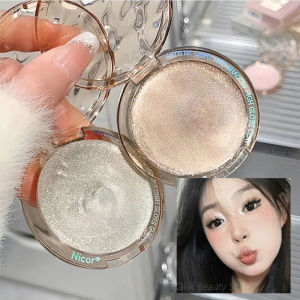 [Charming women] Mashed Potato Glitter Highlighter Water Light Gloss Facial Brightening Highlighter Mud Fine Flash Natural Makeup Cosmetics