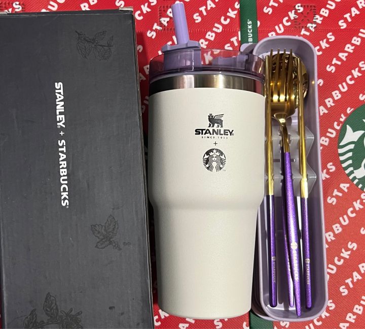Starbucks X Stanley Tumbler with Cutlery And Case Lazada PH