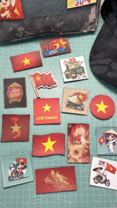 Patch Velcro dán in hình Cờ Việt Nam - Chibi ( Hình in công nghệ Decal không Viền Gân ) - Poseidon.est2019