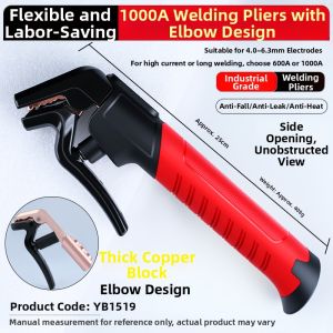 OUZO | Bend-Head Industrial Multifunctional Durable Large Copper Welding Pliers