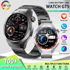GT5 PRO Smart Watch Men Watch 5 Pro AMOLED HD Screen Bluetooth Call GPS Trajectory NFC Heart Rate Compass SmartWatches 2025 New