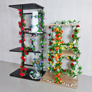 Unico PBP141 Tanaman Rambat Hias Bunga Mawar Plastik Ornamen Hiasan Dekorasi Dinding Ruangan Buatan Cantik Artificial Rose Flower Buatan COD