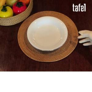 INDO KERAMIK Piring Cekung Soup Plate Lis Emas HORECA 23 cm