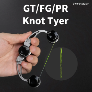 CHILENT GT FG PR Knot Tyer Aviation Alumin Knotter Assist Line Leader Connection Knotting Machine Bobbin Winder Fishing Tools