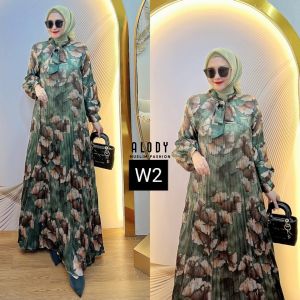 ALODY Baju Dress muslimah Malika Dress By Alody. Nazra Sha