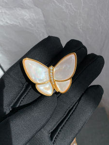 CAFFTI | Mother-of-Pearl Butterfly Luxury Brooch