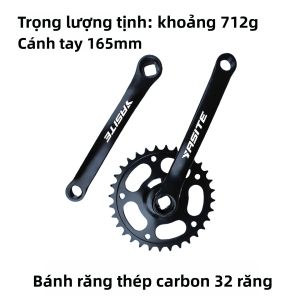 Xe Đạp Gốm Cỡ Lớn Gấp Gọn Bằng Thép Đơn Tốc Độ Tay Lái 165mm Phù Hợp Cho Xe Đạp Leo Núi Và Xe Đạp Địa Hình