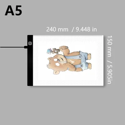 Transparent LED Light Pad for Drawing And Writing Ideal Copy Table for Artists And Students Anime Art Replication Tracing Tool