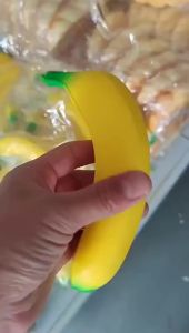ZXZ | 2026 New Anti-stress Squishy Banana Toys Slow Rising Jumbo Squishy Fruit Squeeze Toy Funny Stress Reliever Reduce Pressure Prop