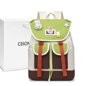 กระเป๋าเป้สะพายหลังผู้หญิงความจุขนาดใหญ่ กระเป๋าเป้สะพายข้างลำลองสำหรับเดินทาง กระเป๋าหนังสือสำหรับเด็กนักเรียน กระเป๋าเป้สะพายข้างแบบลำลองสำหรับเดินทาง