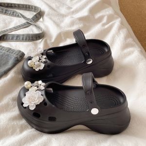 QIAOHUI | Summer Wear Slip-resistant Thick Sole Ballet Flatforms Flip-flops