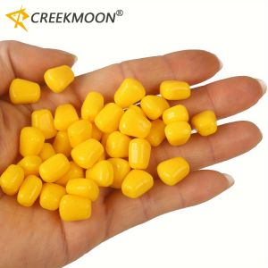 100Pcs/Lot Corn Fishing Lure Floating Fake Soft Baits Artificial Sweetcorn Imitation Baits Silicone Fishing Tackle Accessories
