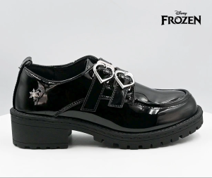 Disney Frozen Black School Shoes with Memory Foam for Kids Girls Avaluna