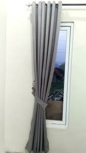 Gorden Jendela Minimalis Blackout Polos Tebal & Tirai Jendela & Pintu Rumah Terbaru