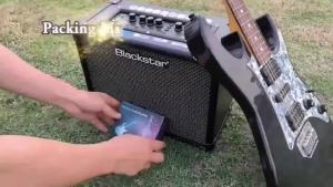 2.4G Wireless Guitar System - Rechargeable Guitar Transmitter & Receiver for Electric Guitar & Bass Plug & Play Low Latency