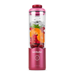 Nutribullet Flex Portable Blender 650 ml with Drinking Lid Crushes Ice and Frozen Fruits USB-C Carry Strap BPA-Free Cup Easy to Clean Magenta (NBP213MA)