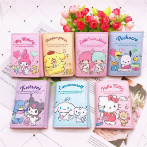 Cute Cinnamoroll My Melody Kuromi Sanrios New Pu Casual Money Bag Coin Purse Card Holder Wallet