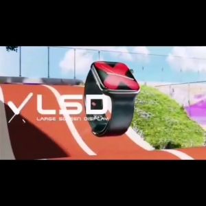 Black U&i LSD Display Smartwatch - นาฬิกาอัจฉริยะ U&i Black LSD Display Smartwatch UISW8019