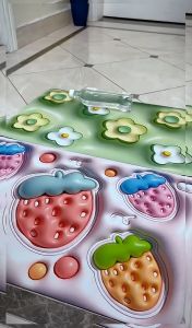 Bathroom Door Mat 3D Print Anti Slip Floor Mat for Home and Kitchen | Anti Skid Water Soaking Bathroom Mat JAMAICAN STONE