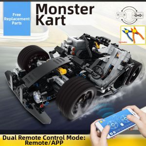 Electric RC Modifiable Monster Car Kit Building Blocks