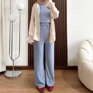 Celana Panjang Wanita Jena Kulot Knit Hornet Premium