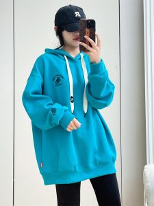 Huiyige Spring Women's Cotton Long Sleeves Hooded Sweatshirt: Style & Comfort