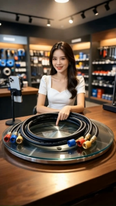 Ống Dây Ga Điều Hòa 3 Màu 1m 1/4" SAE Đầu Hợp Kim Nhôm | Chịu Áp 800PSI - Nổ 4000PSI | Dùng R32 R22 R410A R134a