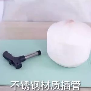 Dụng Cụ Khui Dừa Lấy Nước Bằng Tay Nhanh Cây Đục Lỗ Quả Dừa Siêu Tốc Chất Liệu Thép Không Gỉ An Toàn Và Tiện Dụng (PVN3542)