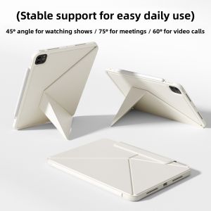 Zoyu | Anti-Bend & Drop-Resistant iPad Case with Magnetic Split Double-Sided Clip & Pen Slot